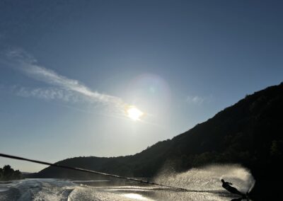 Slalom Skiing Lake Austin