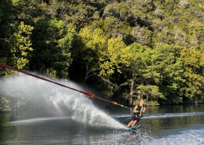 Slalom Skiing Lake Austin