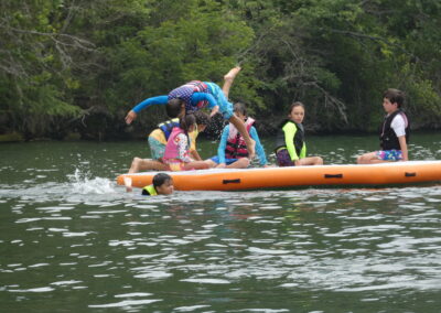 Hanging out at kids camp Lake Austin